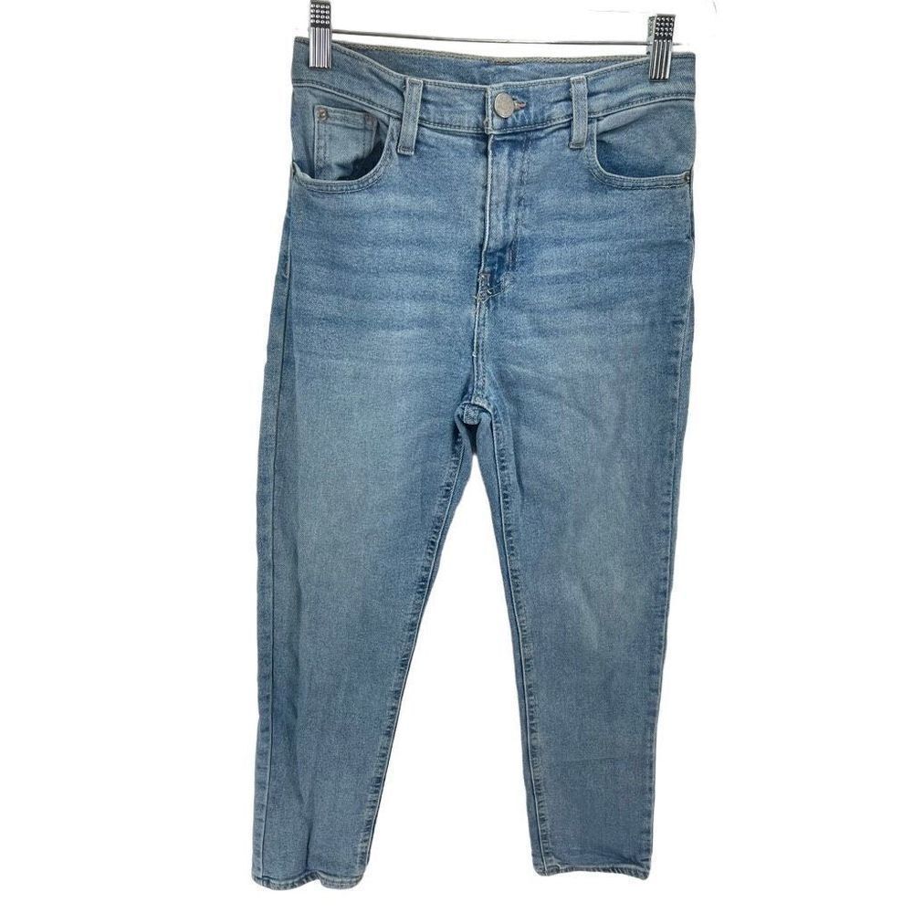 BDG Denim Womens Girlfriend Jeans Light Wash Stretch Mid Rise Blue Size 26